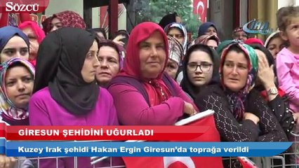 Kuzey Irak şehidi Giresun’da toprağa verildi