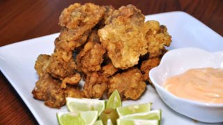 The Food Channel - Cooking Fried Chicken Gizzard