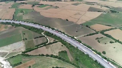 Kapıkule'de 21 Kilometrelik Tır Kuyruğu - Edirne