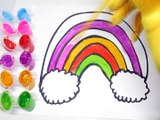 A Rainbow Drawing and Coloring Learn colors with Kinetic Sand