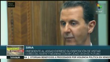 Bashar al-Assad expresa disposición de reunirse con Kim Jong-un
