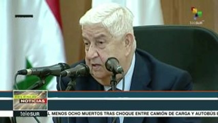 Canciller sirio asegura que no hay acuerdo sobre sur de Siria