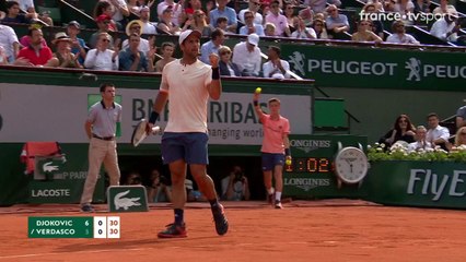 Roland-Garros 2018 : Le passing génial de Verdasco !