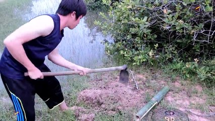 أقوى فخ لصيد الثعابين - تنظيف المنزل والحدائق The most powerful trap for snakes