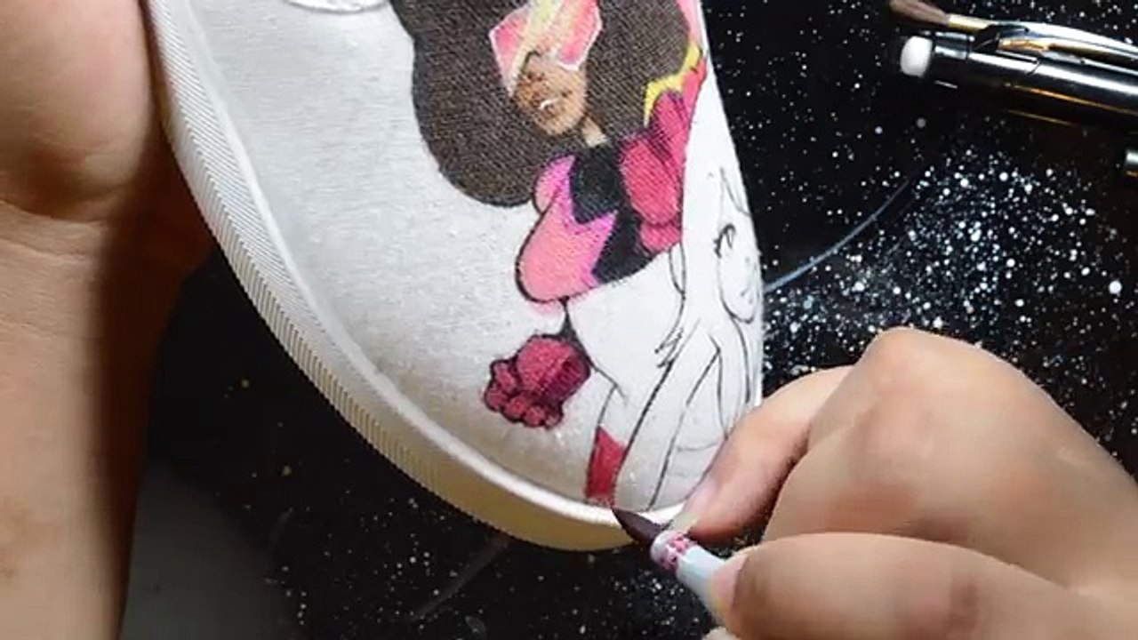 STEVEN UNIVERSE CUSTOM SHOES w/ Copic Marker!!