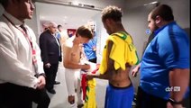 Neymar Jr and Luka Modrić exchanged jerseys after the match. -