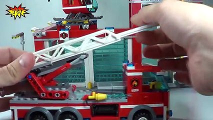 LEGO City 60004 Fire Station Review new with 5 CITY minifigures