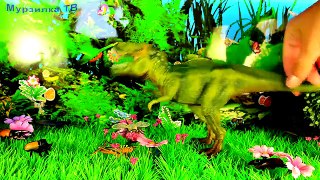 ДИНОЗАВРЫ. Тираннозавр: РАЗДАВЛЮ ВСЕХ! Мультик для детей. Театр игрушек для детей. Мурзик ТВ