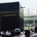 الله أكبر الله  أكبر مكه تحت المطر