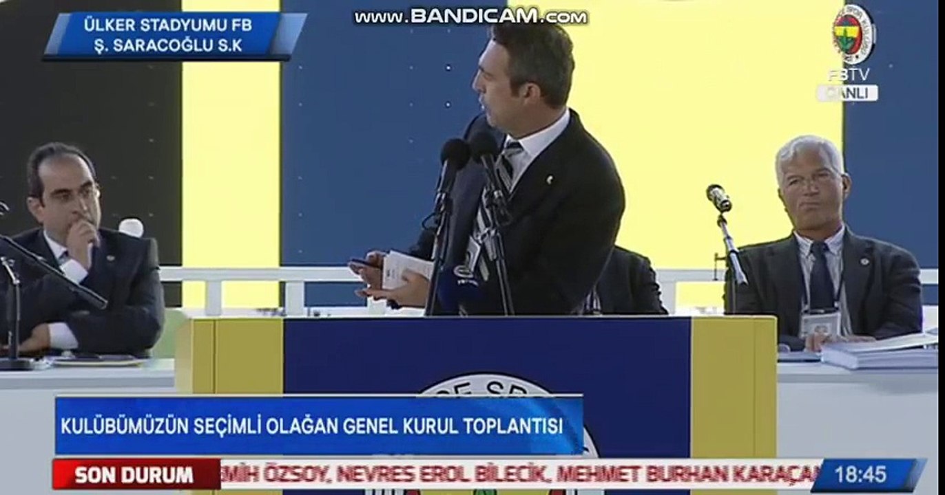 Fenerbahçe Başkanı Ali Koç'tan Aziz Yıldırım'a:Topunuz Gelin