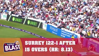Magnificent Finch Hits 114 Surrey v Sussex NatWest T20 Blast 2017
