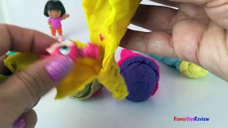 PlayDoh Surprise Ice Cream Cones Toys - Disney Cars Mater Mickey Mouse Dora The Explorer LPS