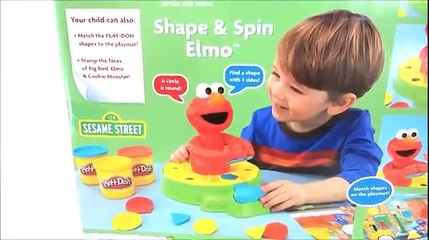 Play Doh Shape & Spin Elmo Sesame Street Unboxing