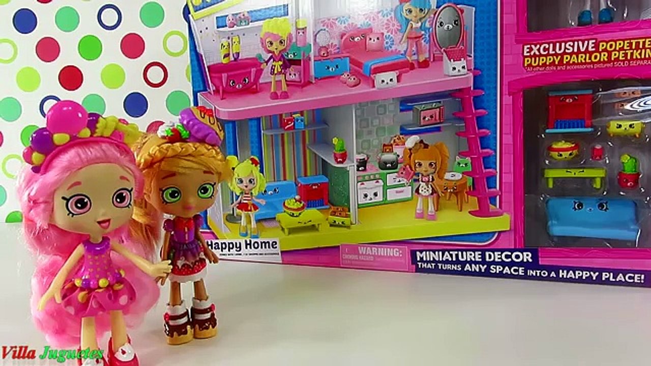 Abriendo Casita de Shopkins Happy Places + Shoppie and PETKINS Exclusivos + Cajas de Shopkins