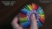 Модульное оригами Елочная игрушка радужный шар (мастер класс)