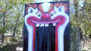 Halloween Clown Decoration, DIY Scary Clown Face Entrance Halloween Prop