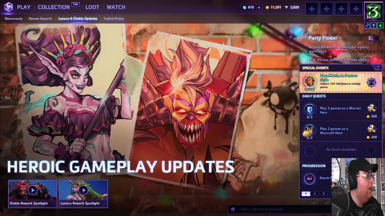 03/06/2018 Twitch Stream - Heroes Of The Storm Pt1