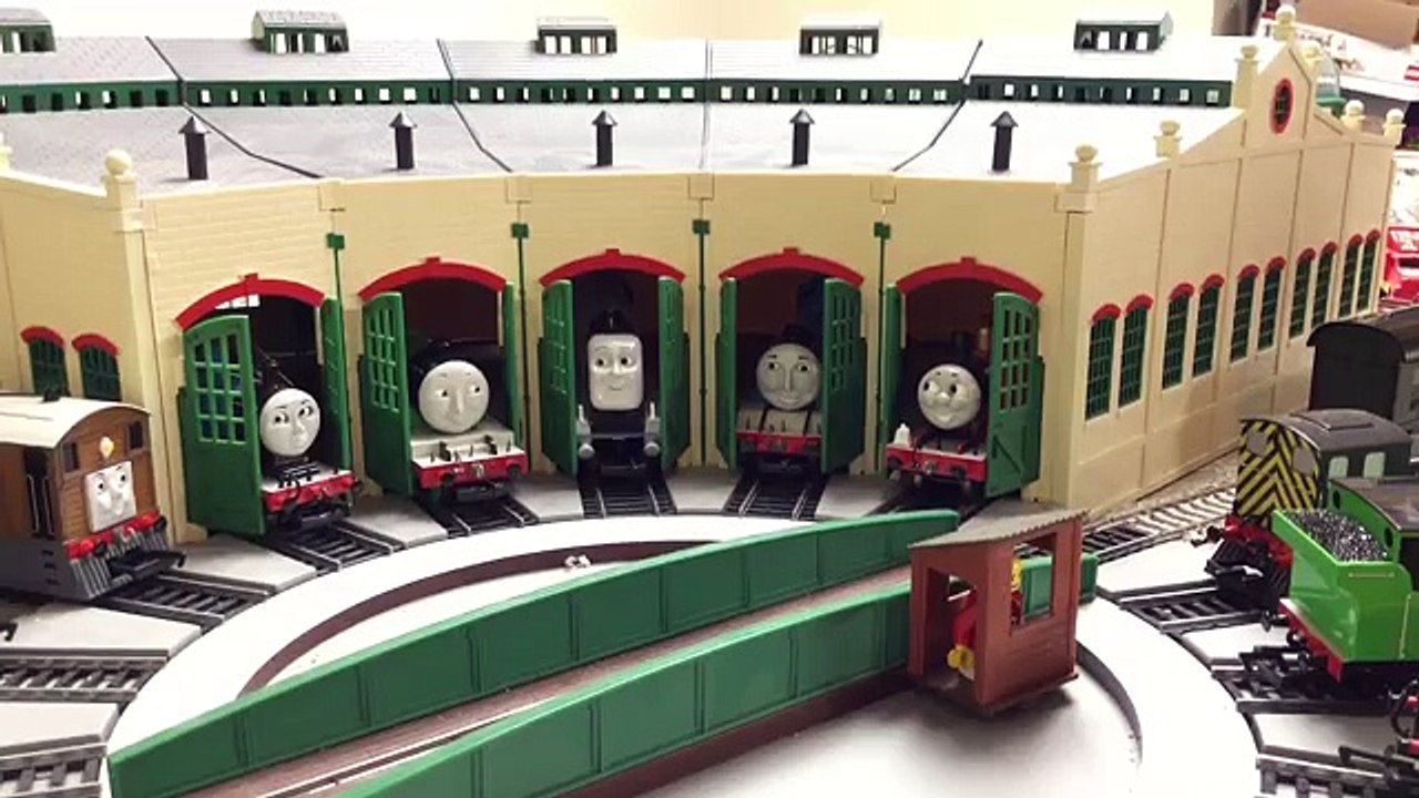 Thomas the Tank Engine and Percy with James and Gordons Passenger Train Coaches
