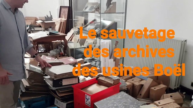 Sauvetage des archives Boël La Louvière