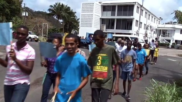 As part of activities for Disability Awareness Month, the Dorothy Hopkins Centre staged a Sensitization Walk on Saturday. Sorana Mitchell has the details.