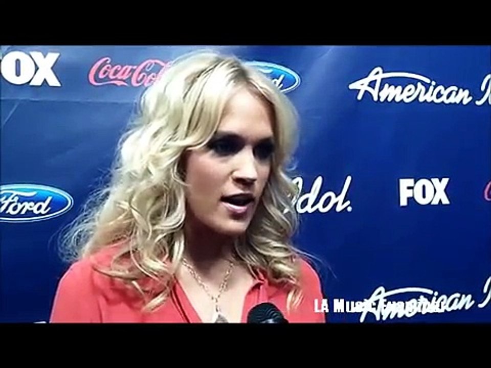 Carrie Underwood Backstage at American Idol