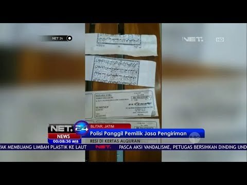 Resi Jasa Pengiriman Dicetak di kertas Alquran NET24