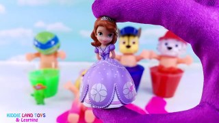 Paw Patrol TMNT Baby Doll Slime Cup Toy Surprises Learn Colors Marshall Chase Skye
