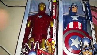 פינת פתיחת הקופסה קפטן אמריקה איירון מן בובות mickymt007