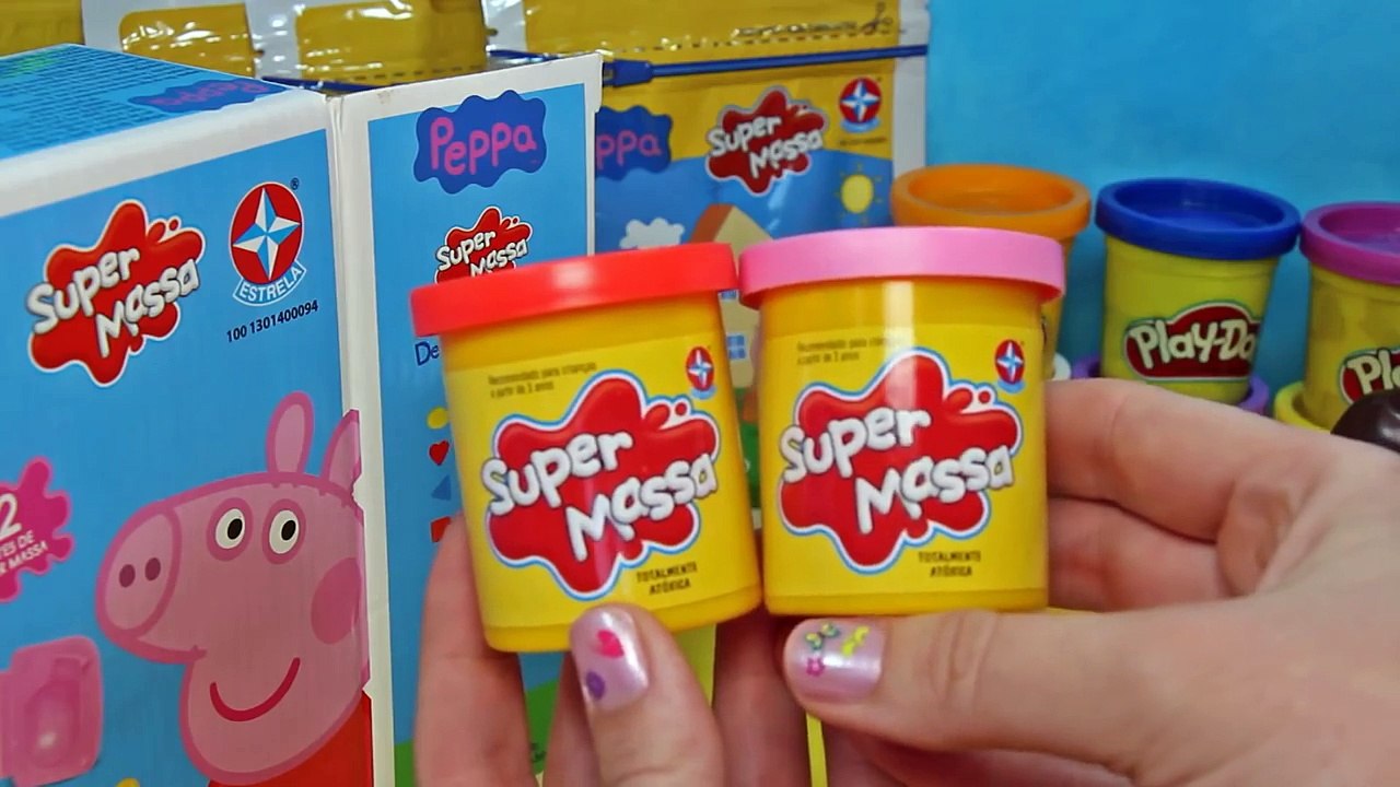 Massinha de Modelar Play-doh PIG GEORGE DA FAMÍLIA PEPPA PIG e Dora Aventureira Em Portugues