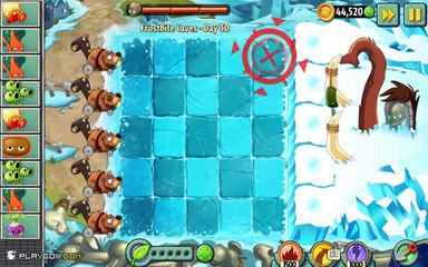 Plants vs Zombies 2: Frostbite Cave Part 2 Zombot Tuskmaster 10,000 BC!(BUG)