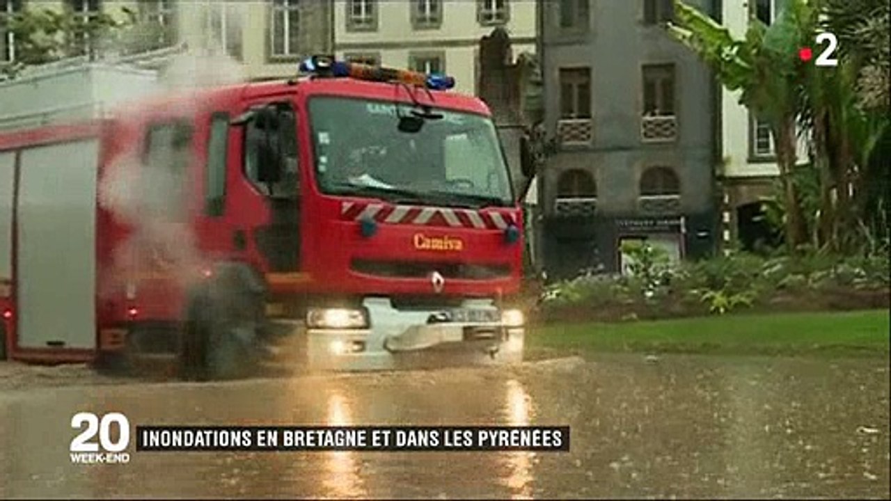 Orages violents - Les images très spectaculaires de la nuit avec des inondations et de la grêle