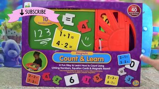 Count & Learn Magnetic Chalkboard Video Toy Review! Learn 123 Numbers! FUN Educational Video Babies,