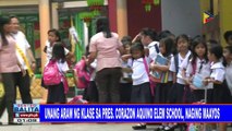 Unang araw ng klase sa Corazon Aquino Elementary School, naging maayos