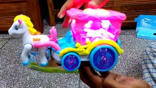 Magic wagon with flashing lights & sound effects Best gift for children - Unboxing, Race, and Review