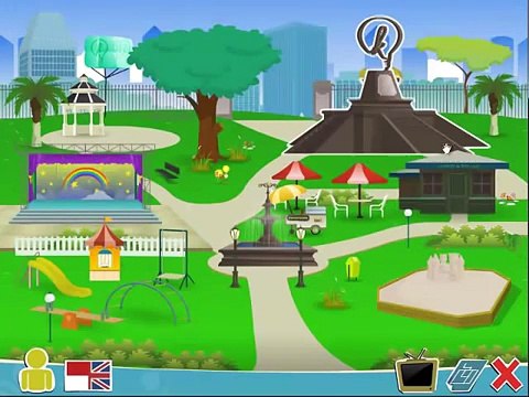 Mengenal Benda di Sekitar Taman, Angka, Huruf, Bentuk, Warna bersama Amy & Jimmy di Twin Town Park