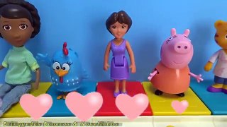 Galinha Pintadinha mãe Peppa Pig Daniel Tigre em Português Doutora Brinquedos Dora Aventureira