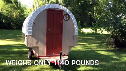 The Tardis Bowtop Camper, Sheep Camp, Tiny House Caravan