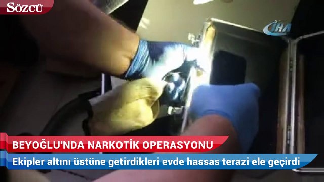 Beyoğlu'nda nefes kesen narkotik operasyonu