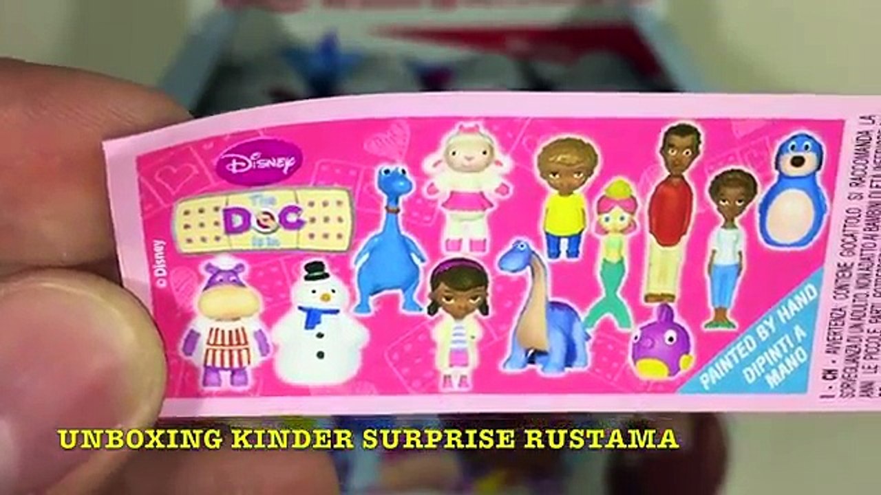 Киндер Яйца Сюрприз по мультику Доктор Плюшева,Unboxing Surprise Eggs Doc Mcstuffins