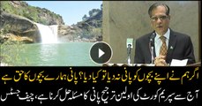 Chief Justice determined to resolve water crisis issue