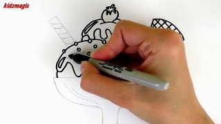 Ice Cream Coloring Pages to Learn Colors | Drawing for Kids | Coloring Book for Children