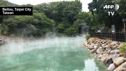 Steamy timelapse: Taiwanese hot spring