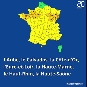 Seize départements placés en vigilance orange pour les orages