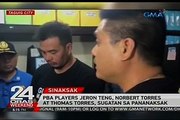 PBA players Jeron Teng, Norbert Torres at Thomas Torres, sugatan sa pananaksak
