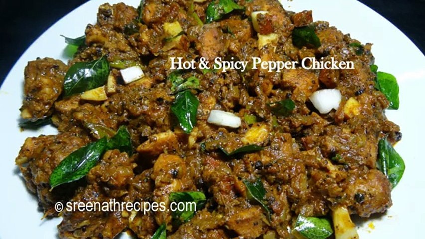 Hot and Spicy Pepper Chicken - Chettinad Pepper Chicken - Pepper Chicken Recipe