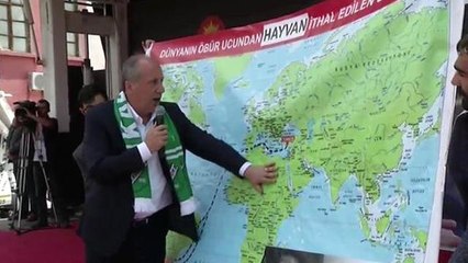 Muharrem İnce Sahneye Dünya Haritası ile Çıktı: Yazık Günah Değil mi?