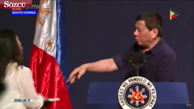 Canlı yayında zorla öptü