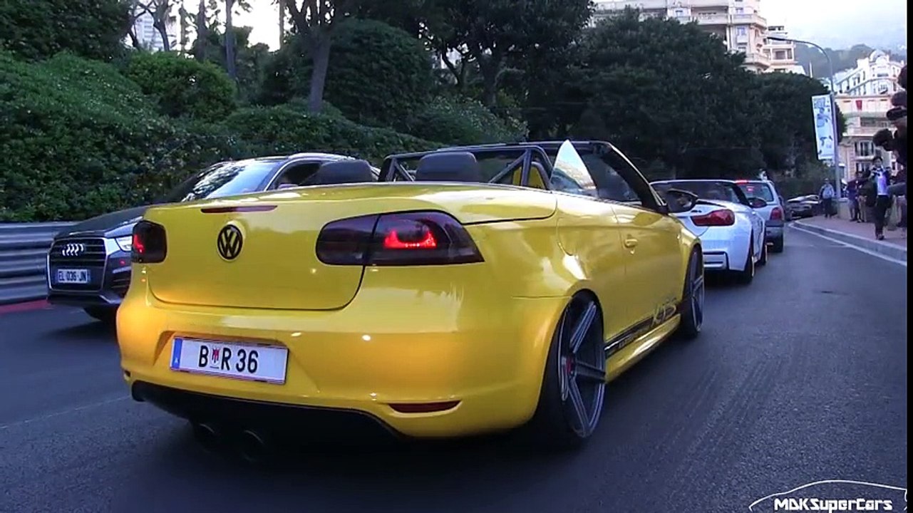 1 of 1 Custom Built Volkswagen Eos R36 w Bull-X exhaust in Monaco  CRAZY SOUND!