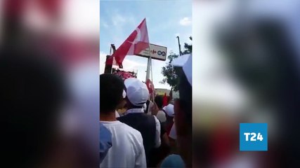 AKP Diyarbakır mitinginde milletvekili adaylarına tepki