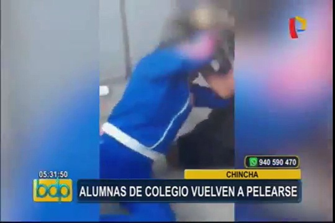 Chincha: escolares se agarran a golpes a la salida de su colegio